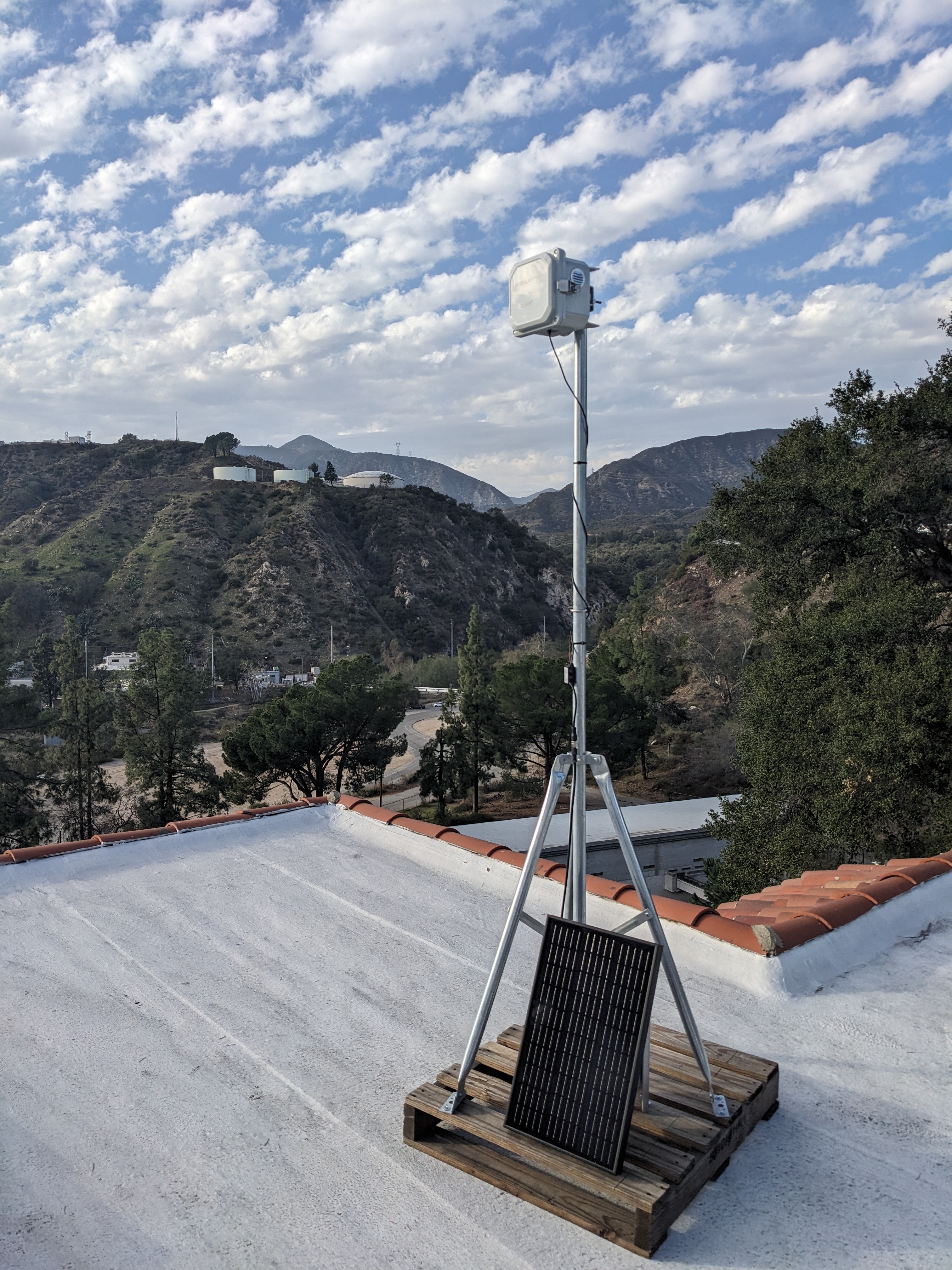 An air quality monitoring station